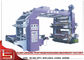 Automatic 4 color flexo printing machine for Plastic Bag , Rewinder / Unwinder supplier