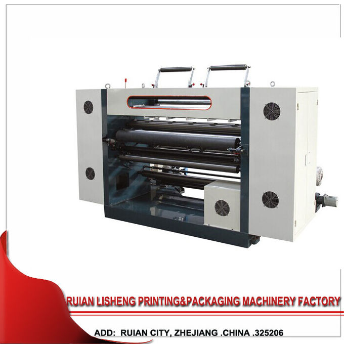 Computer Control Vertical High Speed Slitting Machine for Roll Nylon Film / paper