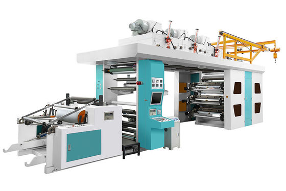 China 6color high speed Central drum type Paper bag flexographic printing machine supplier