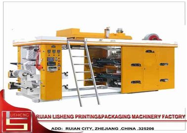 China High Speed 4 Color  Flexo Printing Machine with Auto Loader / Auto Unloader Material Unit supplier