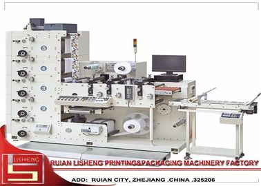 China Multicolor Letterpress Lntermittent Rotary Label Printing Machine , 60m/min supplier