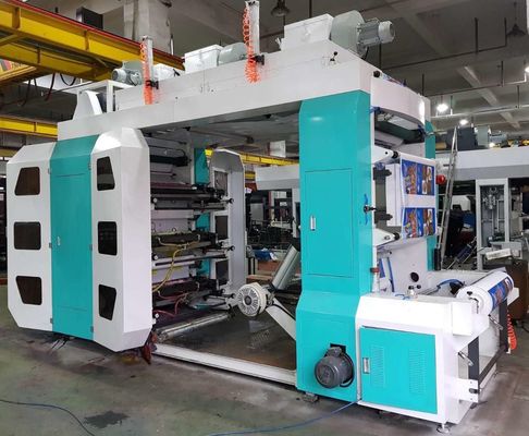 Tube Plastic Film Flexographic Printing Machine With Double Unwind And Double Rewind supplier